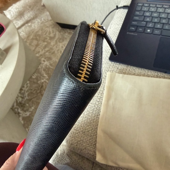 Prada Saffiano Leather Wallet - Black - Picture 6 of 8